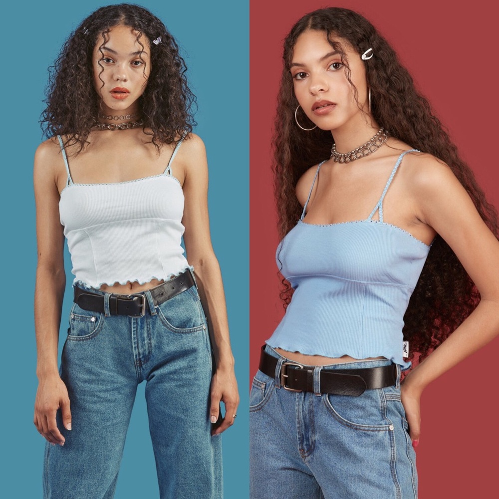 BNWT Unif Tank Top with Lace Trim